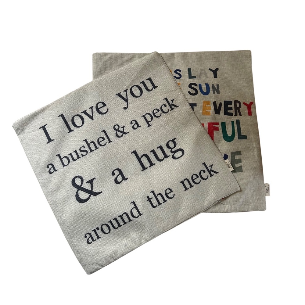 Two HOSL Pillow Covers NWOT